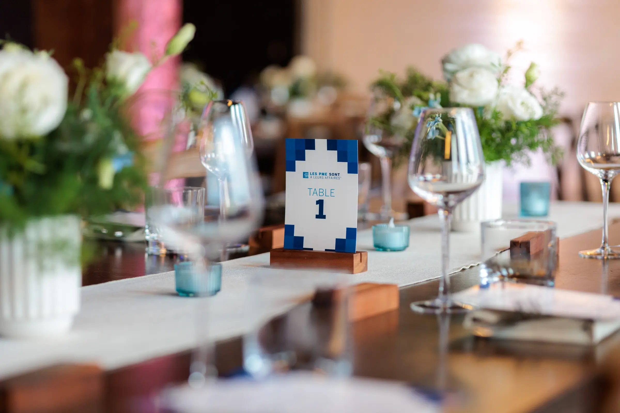 American Express dinner series — the Table 1 place setting